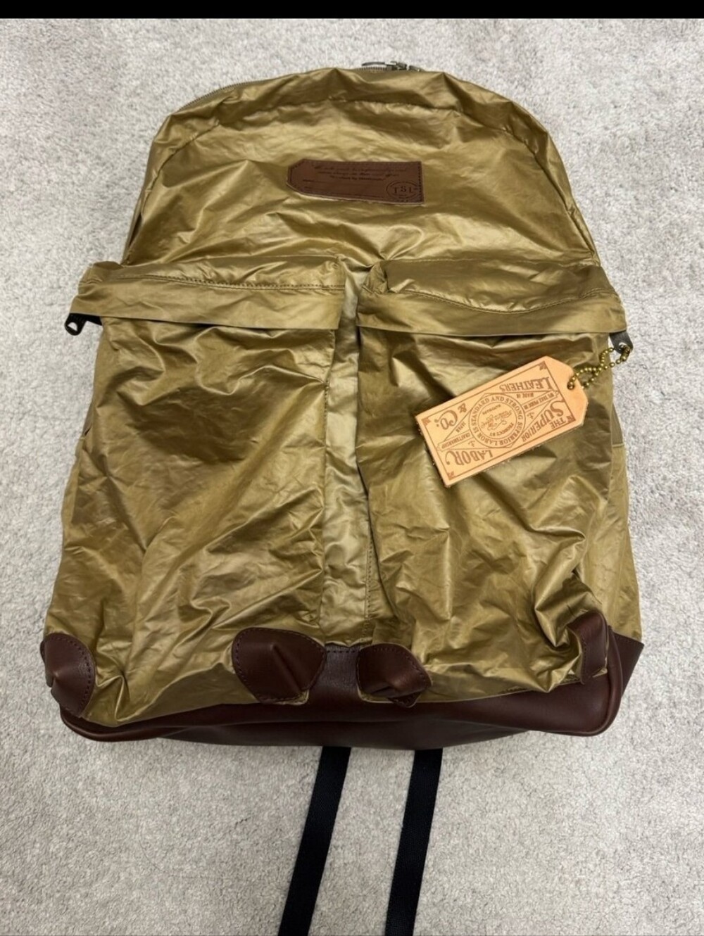 TSL The Superior Labor Japan Leather and Lightweight Nylon Backpack